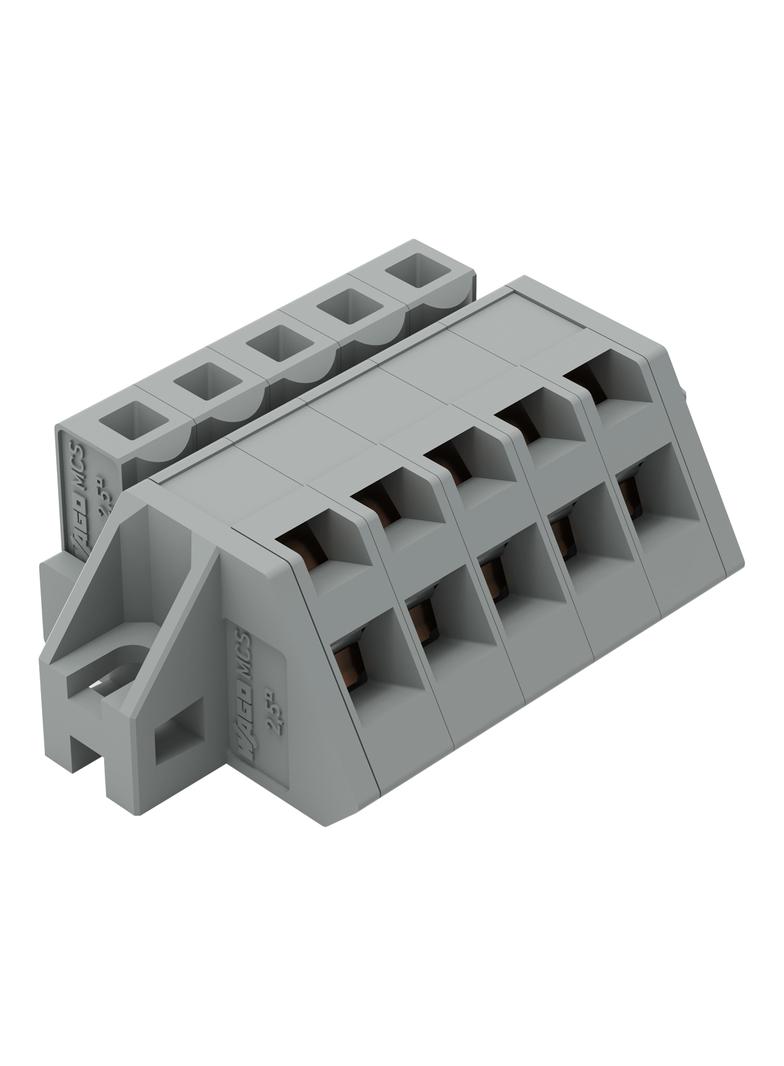 MCS-MIDI Classic gniazdo kątowe 5-bieg. szare raster 5 mm /50szt./ WAGO