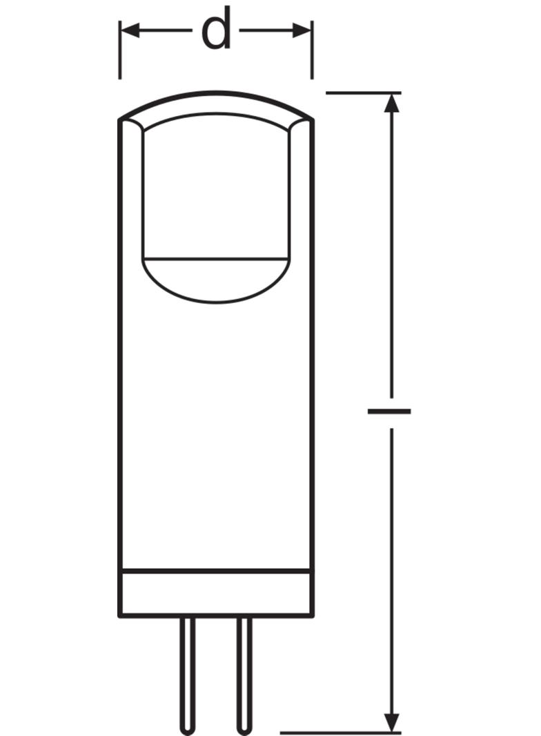 Żarówka LED x5 Kapsułka G4 1.8W = 20W 200lm 2700K Ciepła 12V 320° BASE Osram