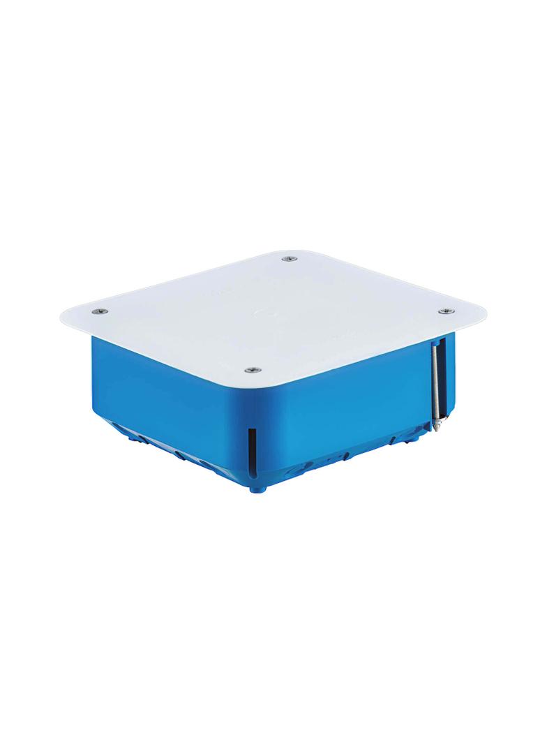 P110 ,  Puszka inst. do p. ścian z przykręcaną pokrywą 115 x 115 , niebieski