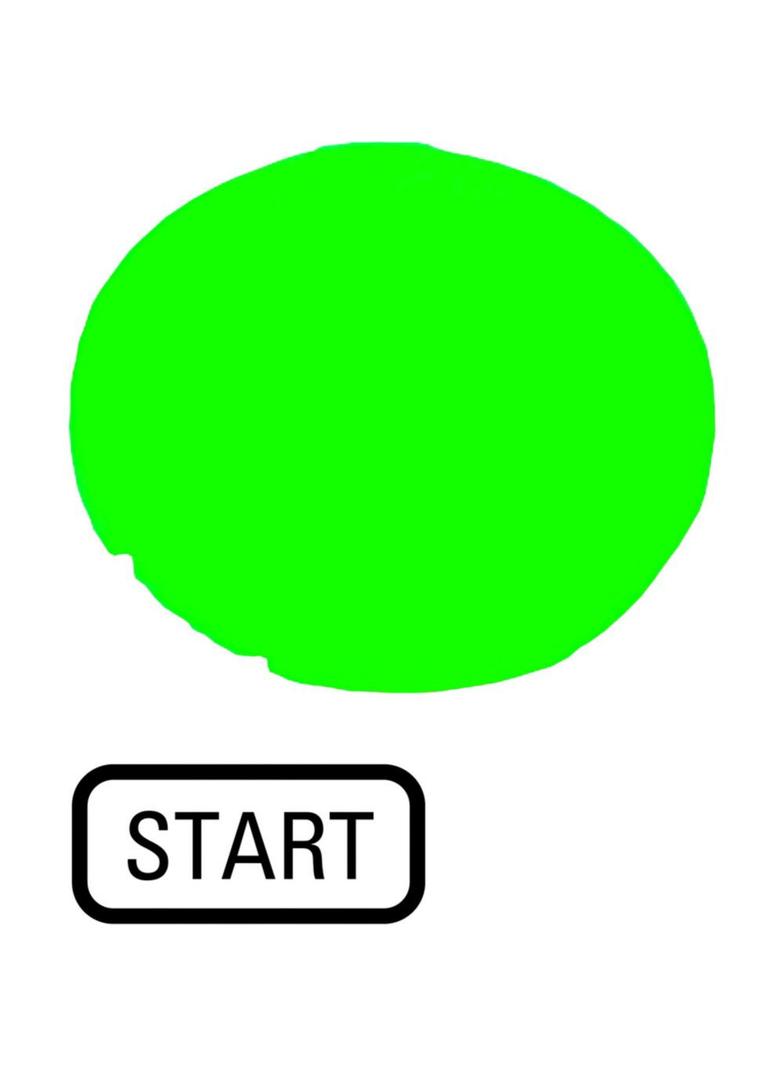 M22-XDL-G-GB1 Soczewka do przycisku 22mm płaska zielona z opisem /START/ 218328 EATON