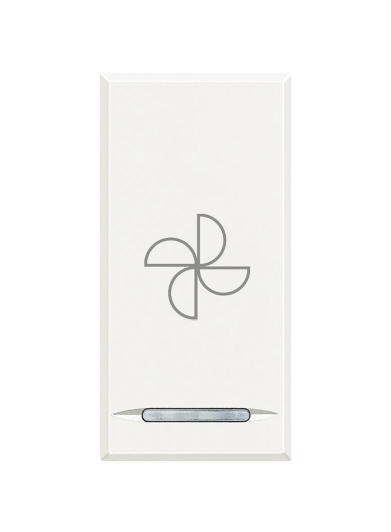 AXOLUTE MYHOME - KLAWISZ ''WENTYLATOR'' 1M BIAŁY, HD4915BC, Bticino