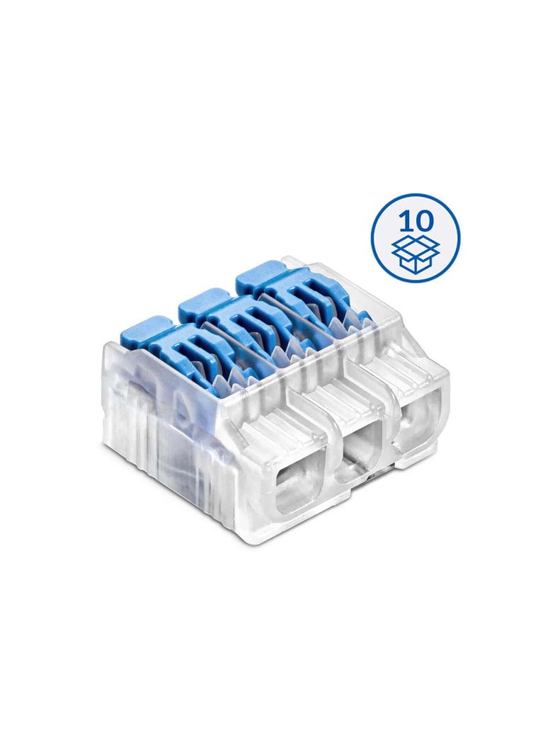 Szybkozłączka SCL3 B10 IDEALNA z dźwignią do linek i drutów 3‑torowa 4mm² 32A 450V 88001313 SIMET