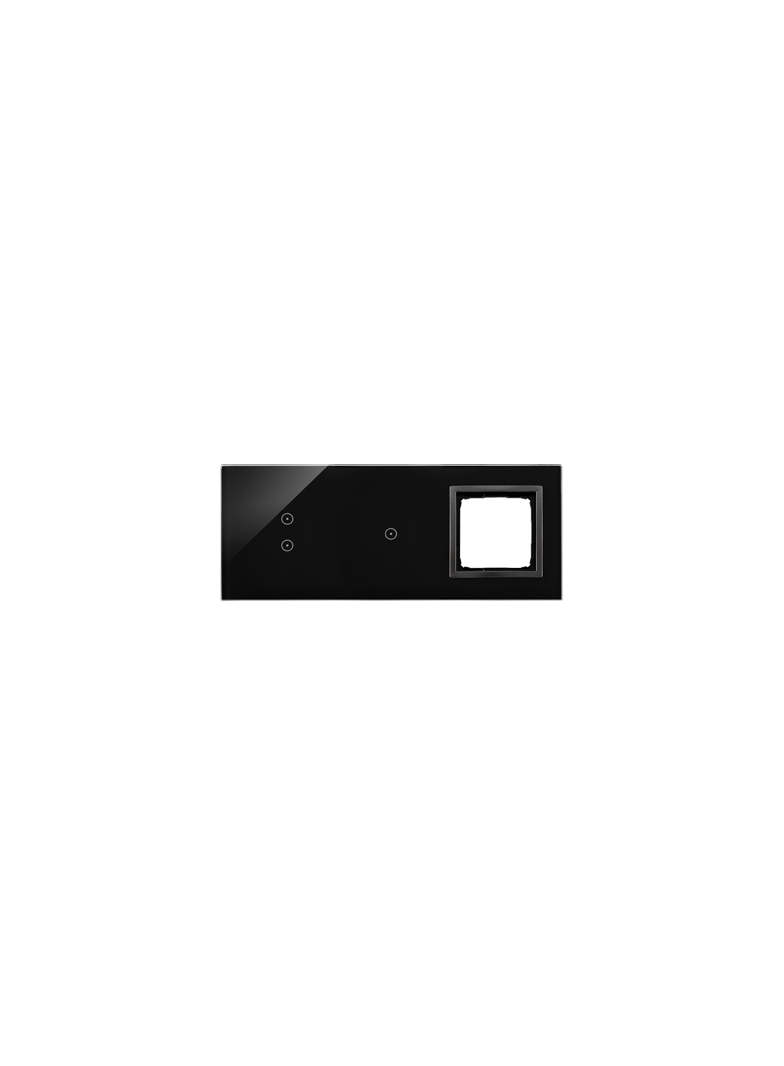 Simon 54 Touch Panel dotykowy S54 Touch 3 moduły 2 pola dotykowe pionowe + 1 pola dotykowe + 1 otwór na osprzęt S54 zastygła lawa DSTR3310/73 KONTAKT
