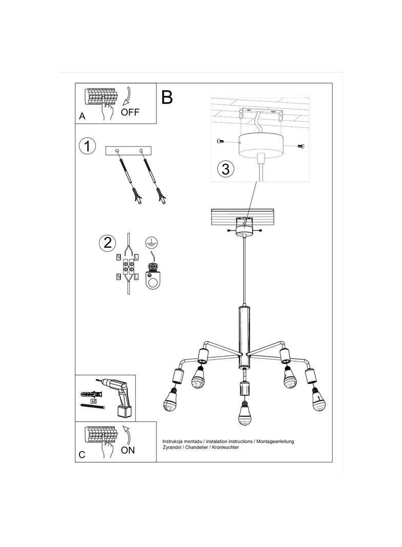 Sollux Żyrandol DUOMO 5 SL.0304