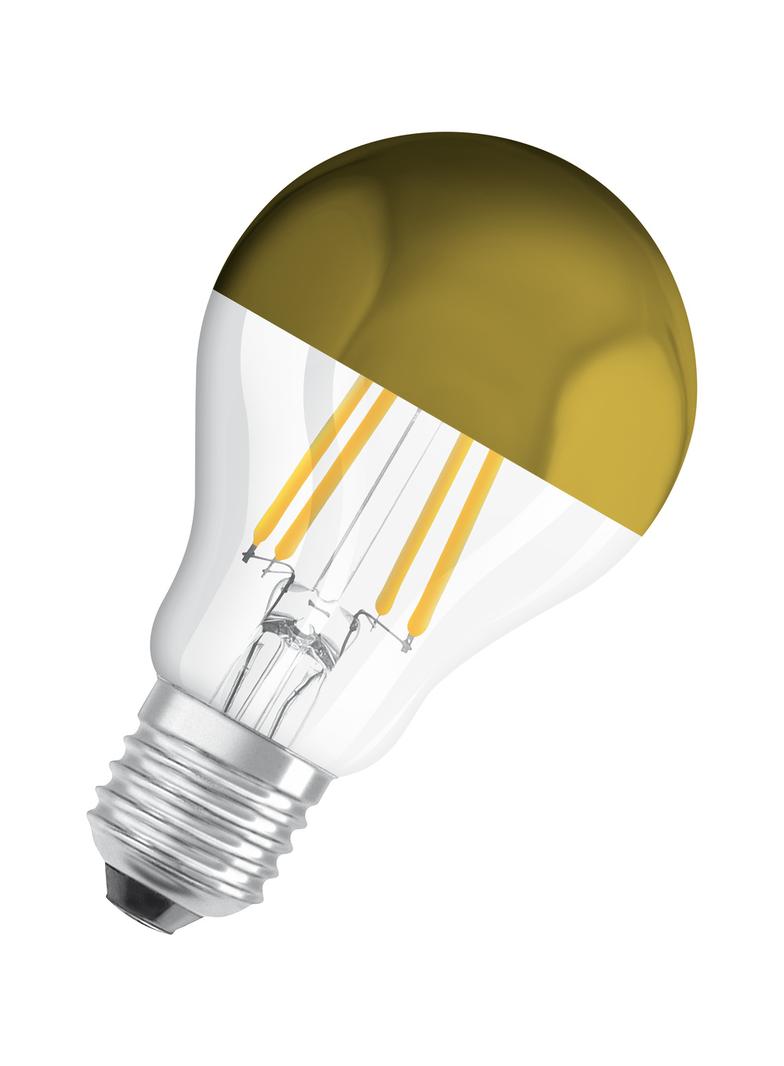 Lampa LED STAR CL A Filament szkło przezroczyste Mirror Gold 37 non-dim 4W 827 E27