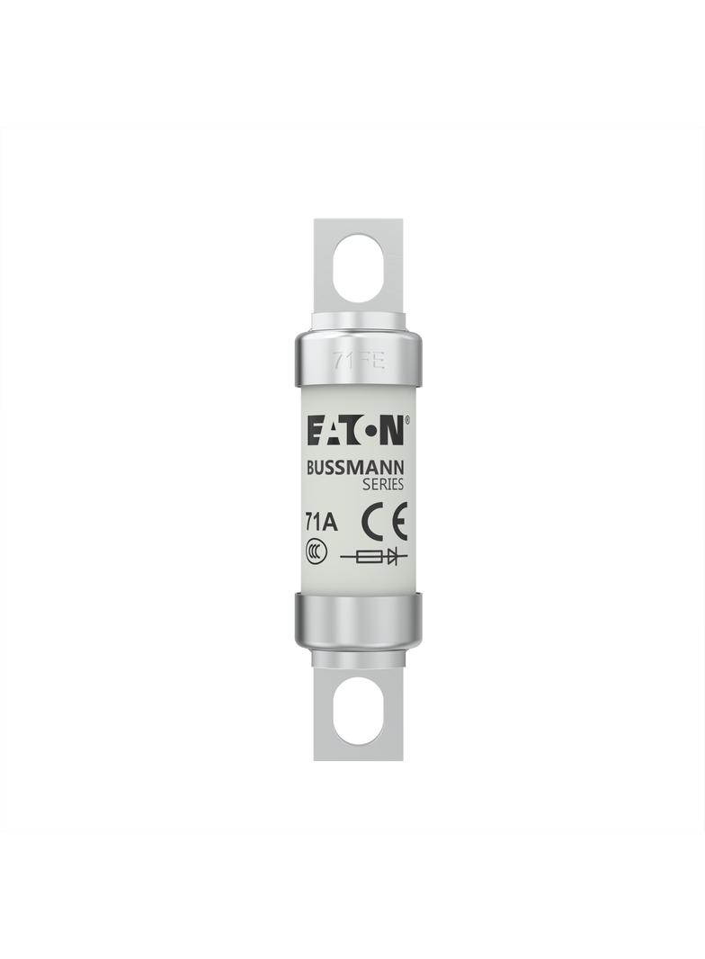71A 690V IEC AC BS88 HIGH SPEED FUSE Wkładka szybka 71A AC 690V DC 500V BS88 19x77 mm aR, 71FE EATON