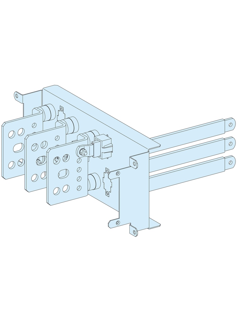 Rozdzielnice PrismaSet, podłączenie aparatu NSX250 3P z przyłączami