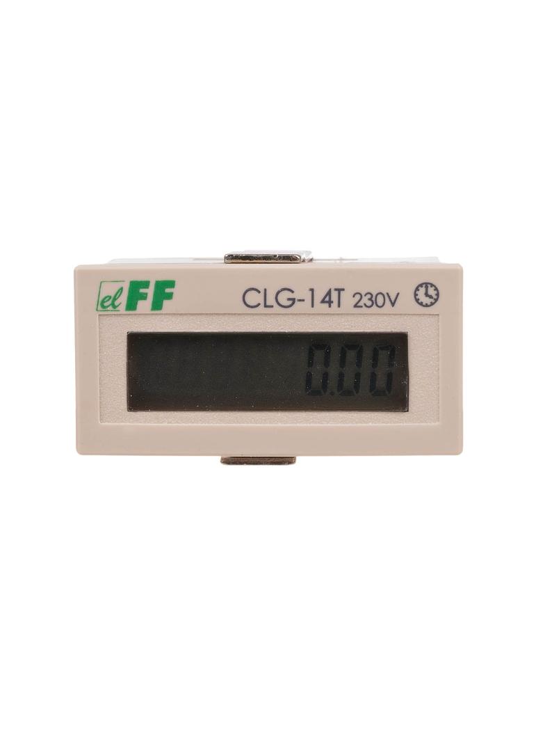 Licznik czasu pracy panelowy bez resetu 230V AC CLG-14T F&F