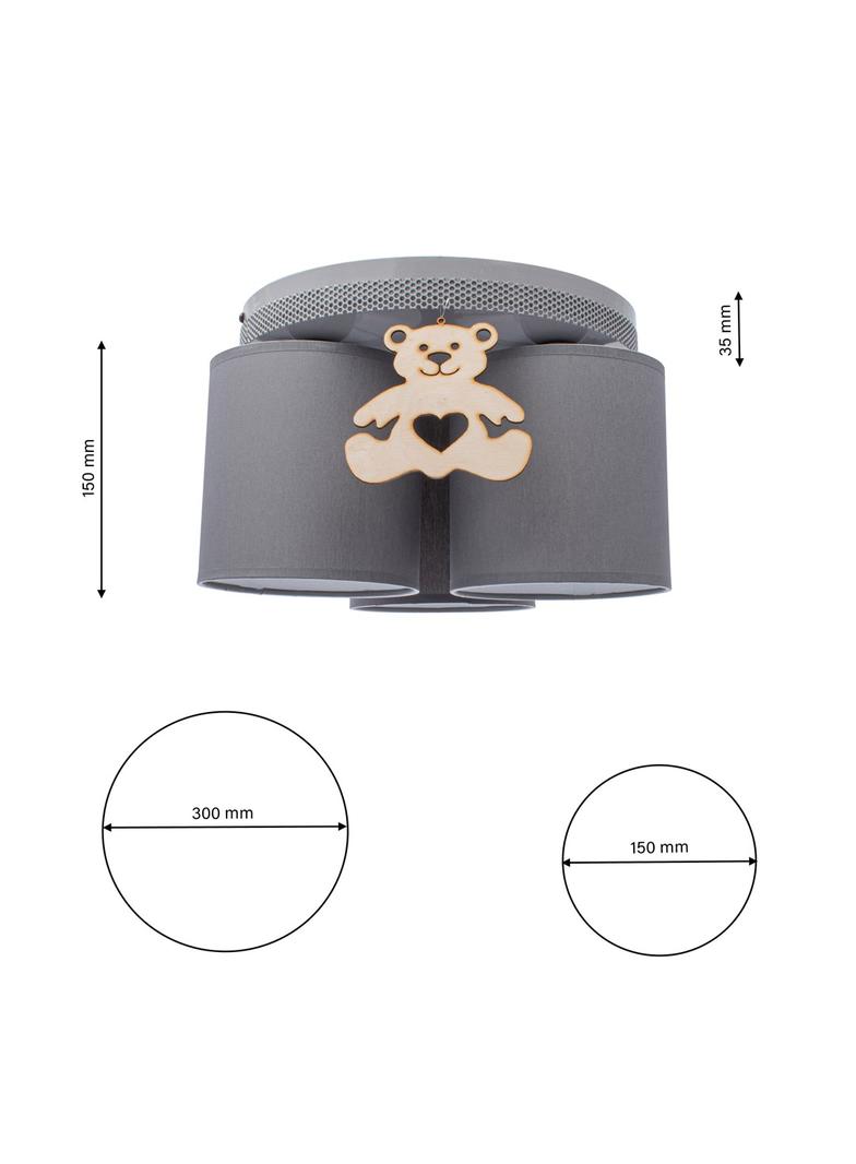 Milagro plafon dla dzieci Miś 3xE27 MLP4963