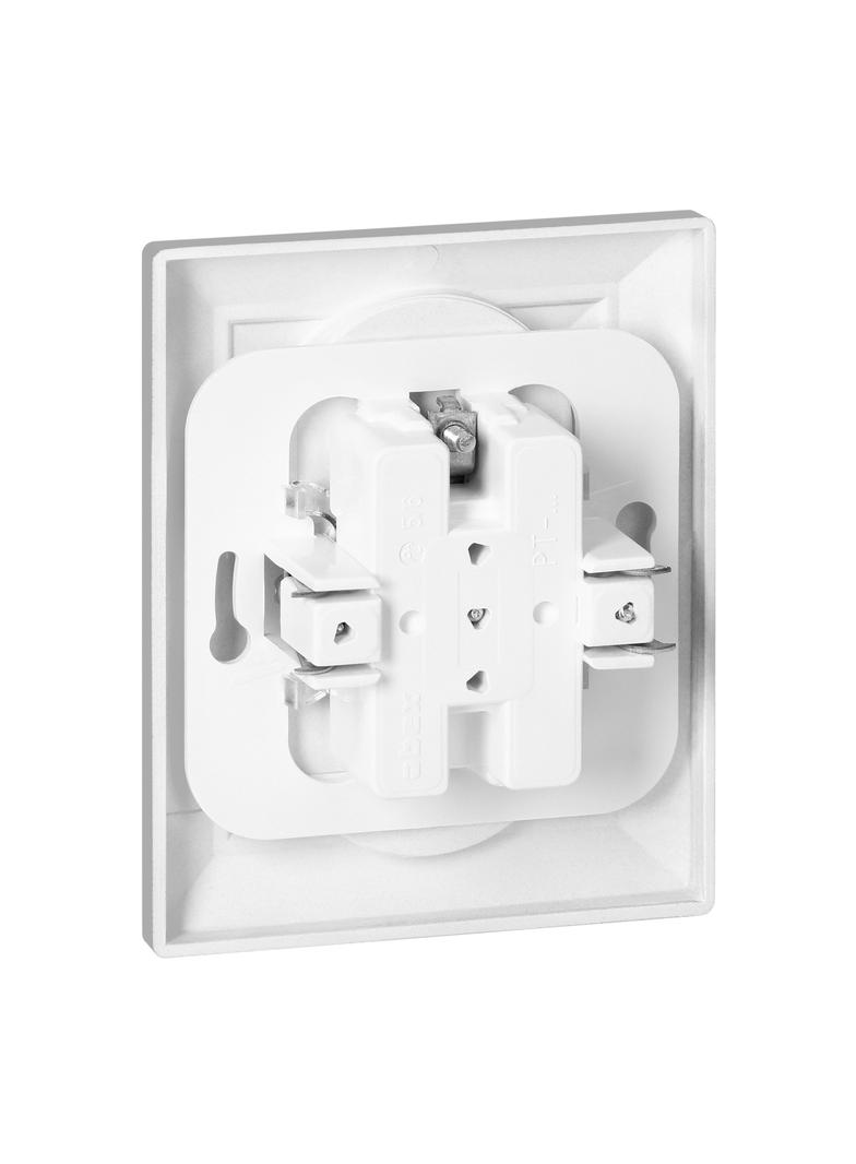 Gniazdo podwójne podtynkowe 2x2P Pearl, 16A, 250V, PT-5 P, biały OR-OE-7706/2P/W ORNO