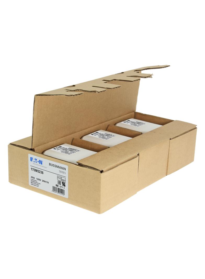 FUSE 250A 1250V 2KN/110 AR CU Wkładka szybka 250A AC 1250V rozmiar 2 61x77x138 mm aR DIN I 170M5238