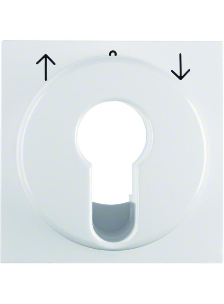 BERKER B.X/S.1 Płytka czołowa do łącznika żaluzjowego na klucz biały 15068989 HAGER