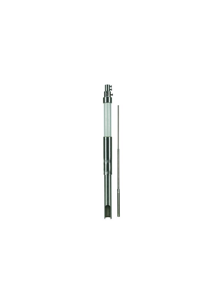Rura wsporcza z bocznym wyprowadzeniem HVI long, fi 50 mm dł. 3200 mm, GFK / NIRO z iglicą NIRO fi 2