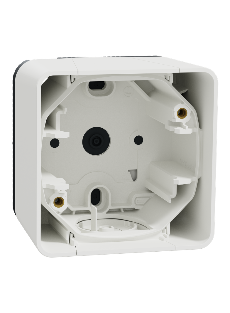 Mureva, podstawa naścienna pojedyncza, biała