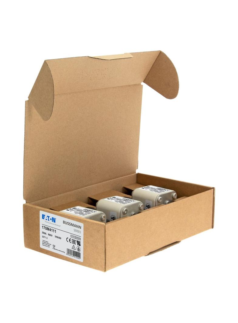 350A 690V 1KN/80 aR INDICATOR FUSE Wkładka szybka 350A AC 690V DIN 1 53x69x108 mm aR DIN 170M4111 EA