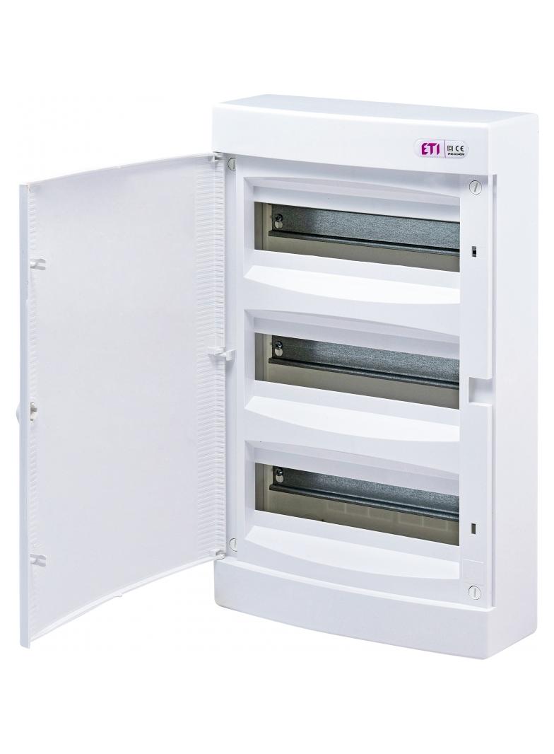 Rozdzielnica natynkowa 3x12 drzwi białe ECT36PO-s 001101073 ETI