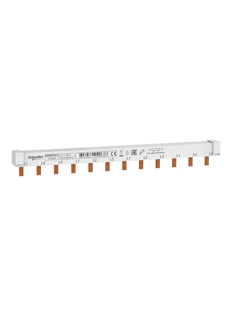 Szyna łączeniowa sztyftowa Easy9 PRO 63A 3P 12M EZ9XPH312 Schneider