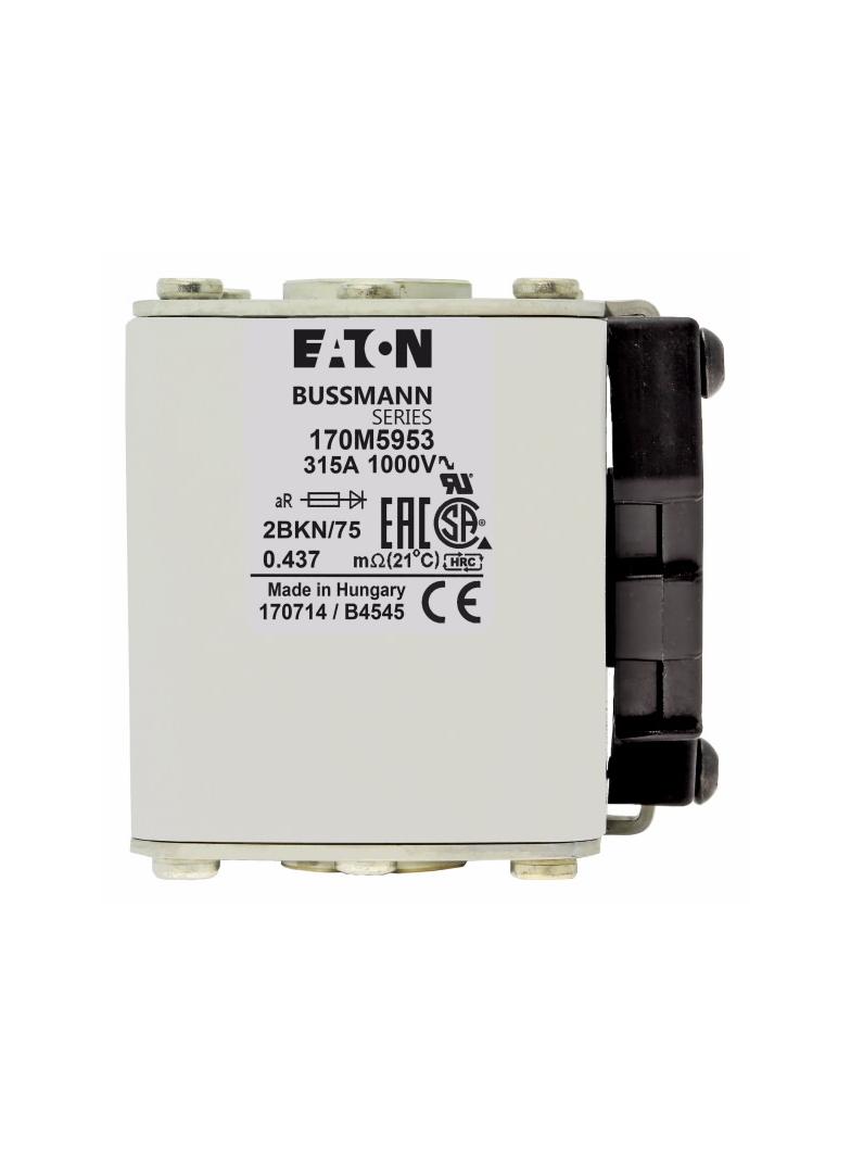 FUSE 315A 1000V 2BKN/75 AR UR Wkładka szybka 315A AC 1000V rozmiar 2 59x77x75 mm aR IEC UL 170M5953