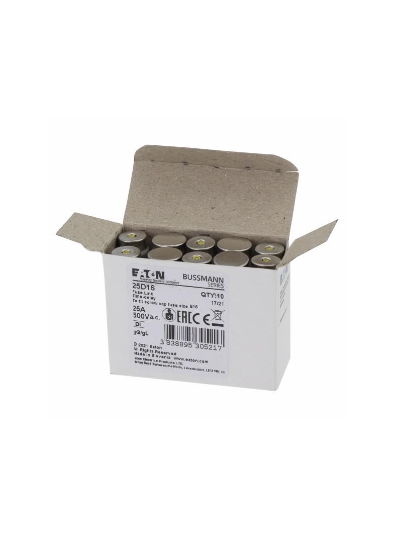 FUSE-D1 25A T GL/GG 500VAC E16 Wkładka DI 25A T GL/GG 500VAC E16 25D16 EATON