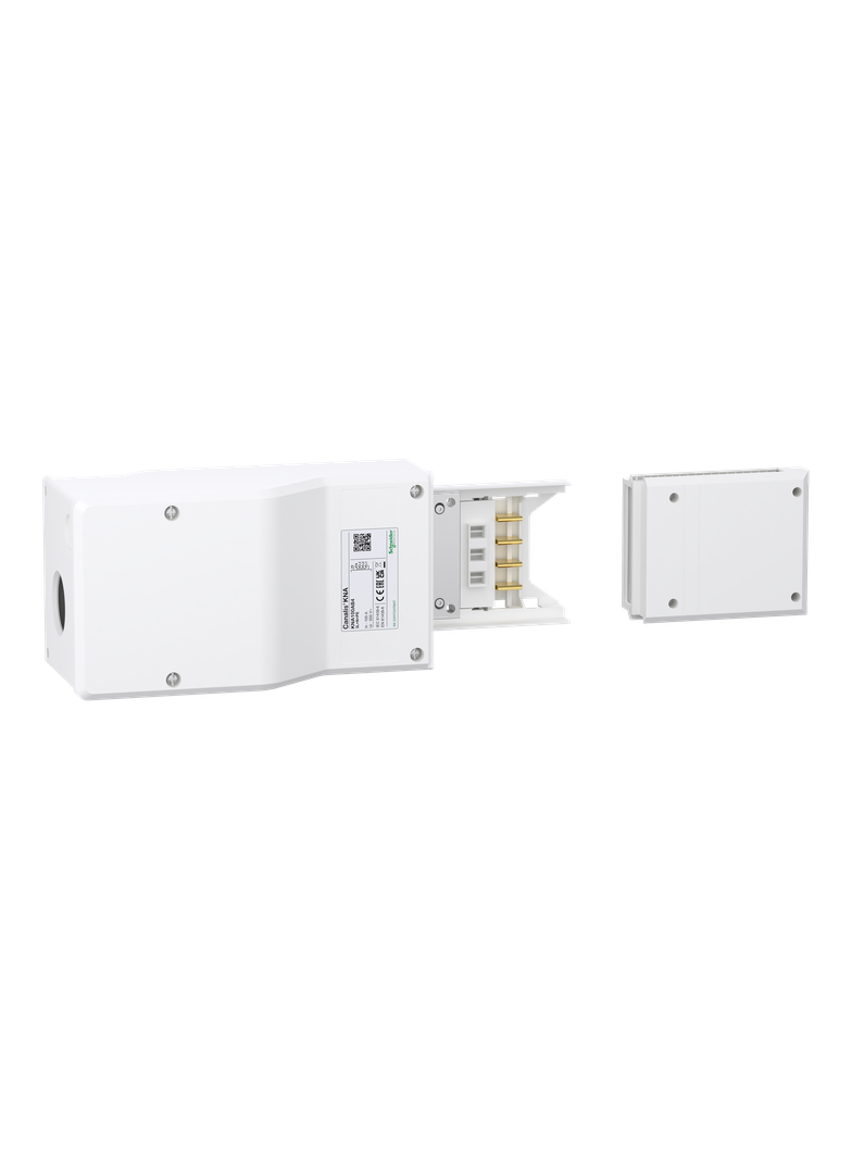 Kaseta zasilająca, Canalis KNA, 100A, 3L+N+PE/3L+PEN, RAL9001