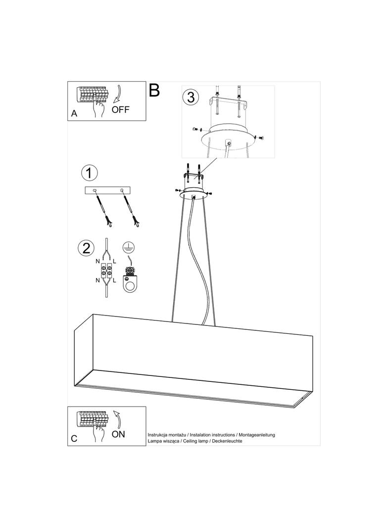 Sollux Żyrandol SANTA 120 biały SL.0781