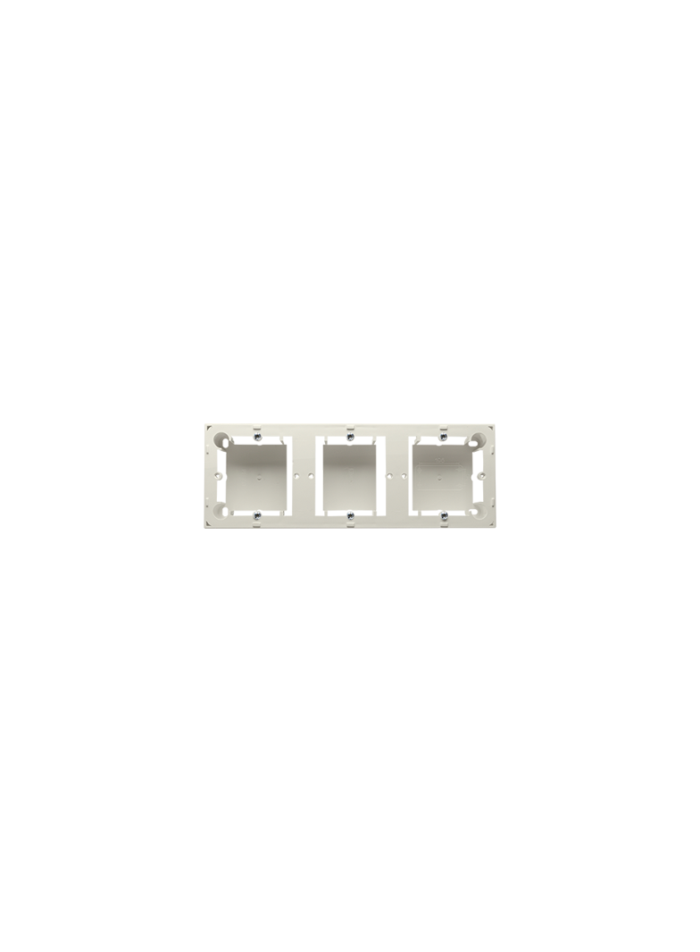puszki instal. Puszka natynkowa płytka (31mm) potrójna beż MPN3/12 KONTAKT