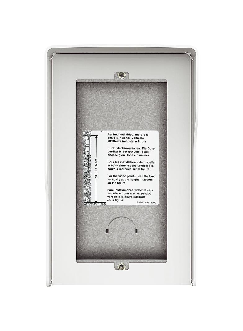 Obudowa natynkowa z daszkiem do paneli Sfera - 2 moduły - Biała, Bticino