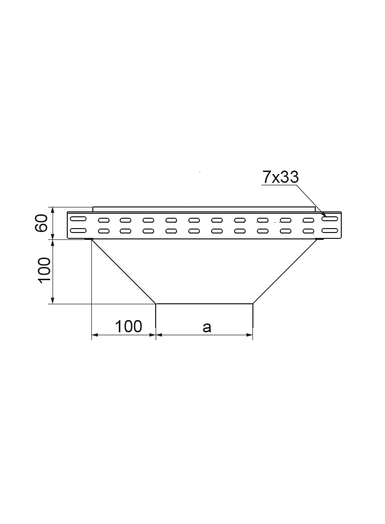 Trójnik redukcyjny 200x60mm Grubość 1,00 mm TRJ200H60 168620 BAKS