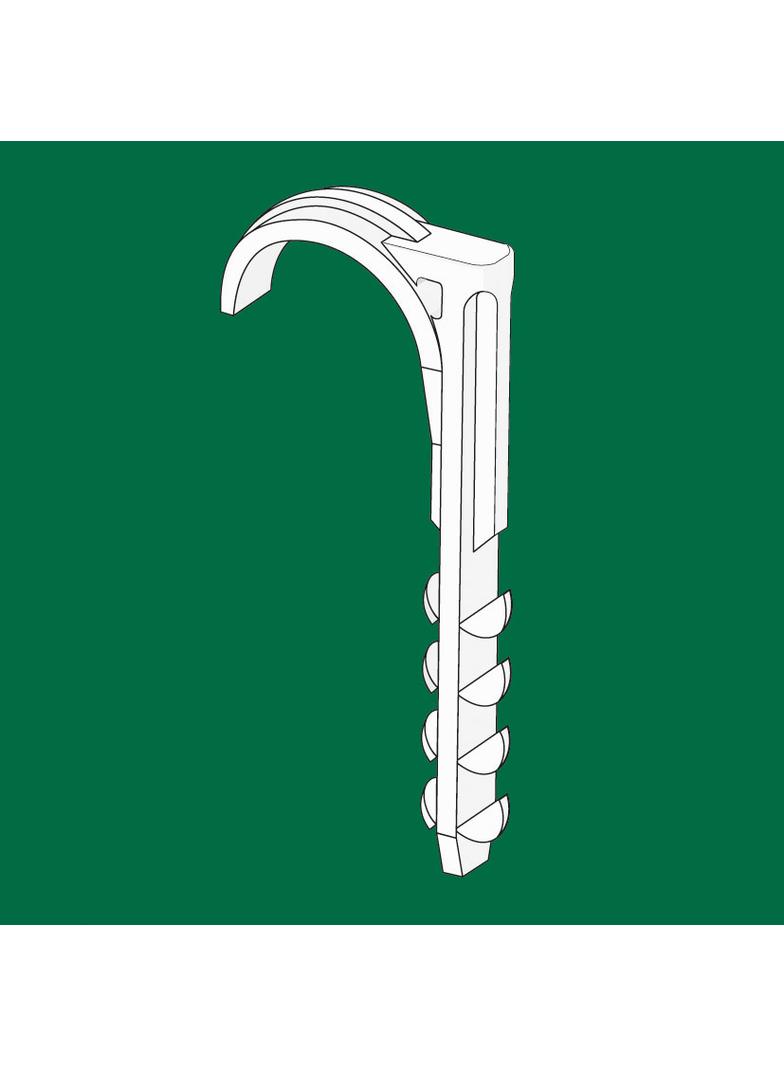 Uchwyt wciskany hakowy UWH 12 (50 szt.)