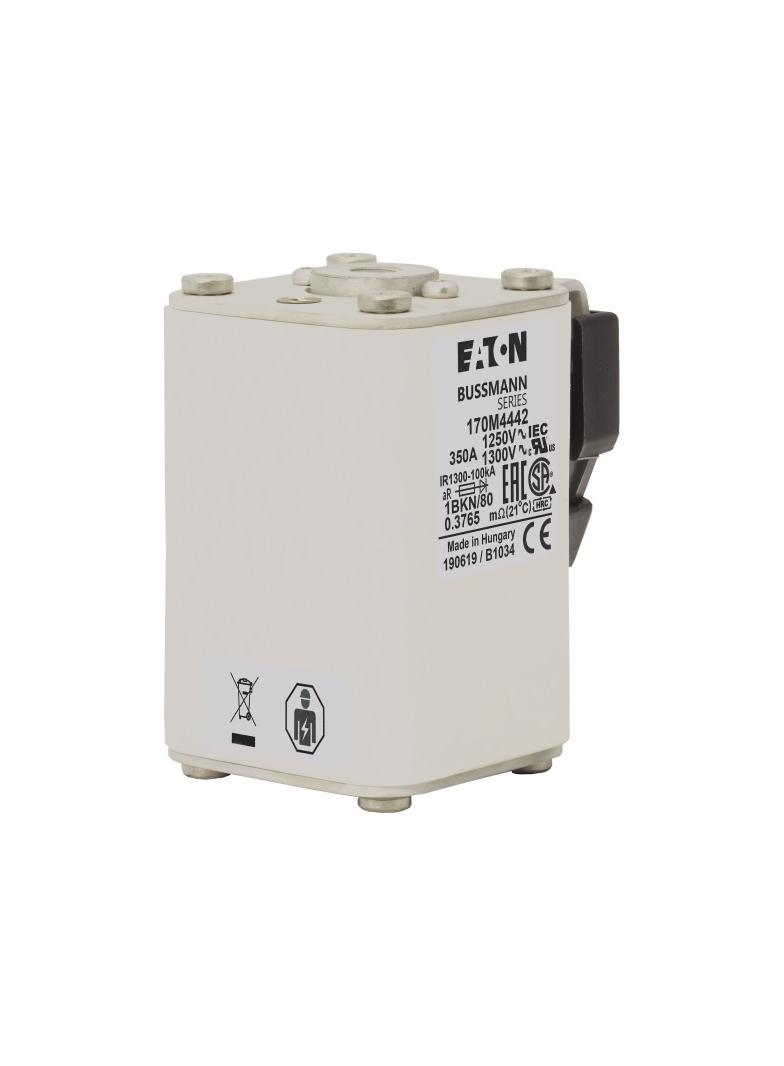 FUSE 350A 1250V 1BKN/80 AR CU Wkładka szybka 350A AC 1250V rozmiar 1 53x69x80 mm aR IEC UL 170M4442