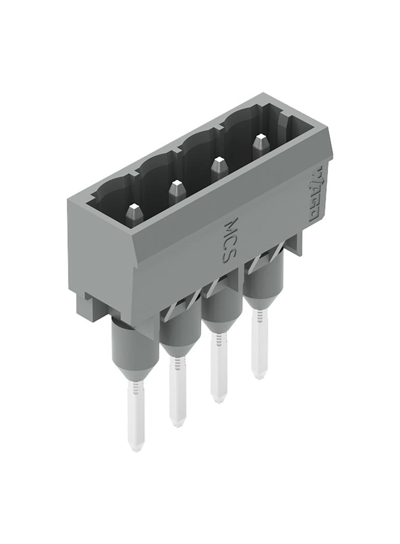 MCS-MIDI Classic wtyk 4-bieg. szary raster 5 mm