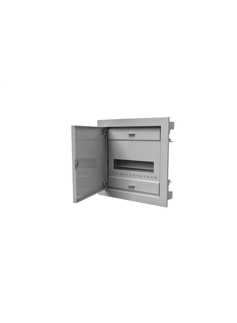Rozdzielnica modułowa 1x12 podtynkowa z metalowymi drzwiami IP40 N+PE C.1512 PAWBOL