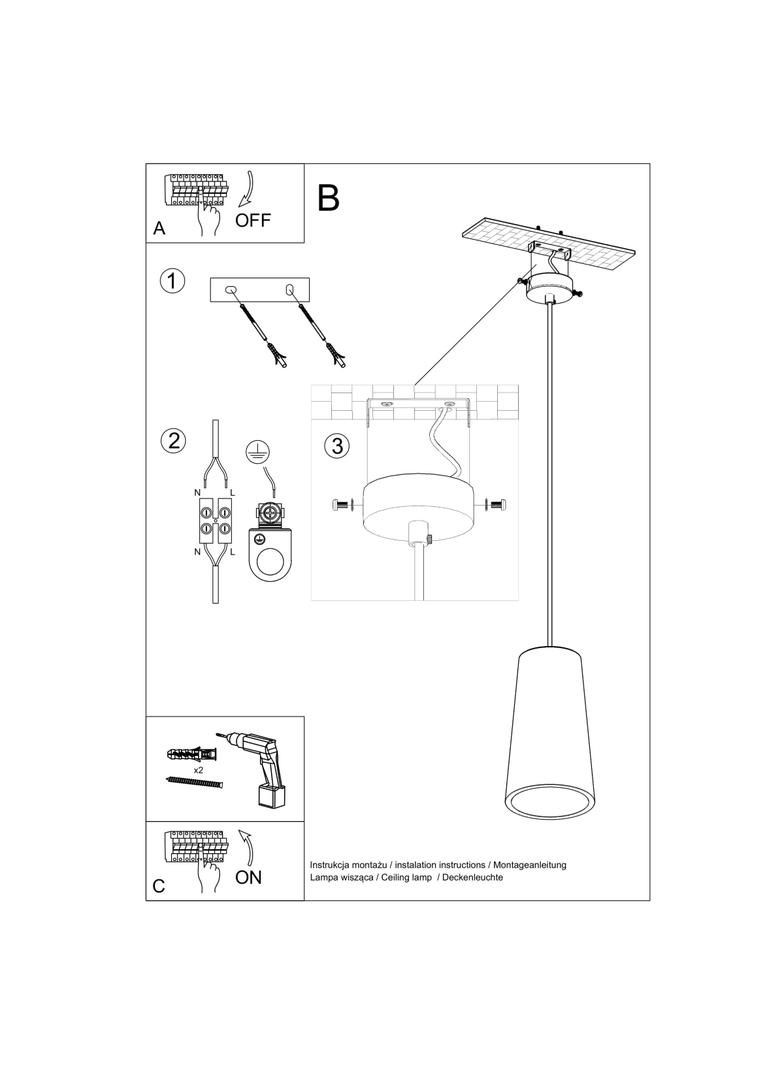Sollux Lampa wisząca ceramiczna GULCAN SL.0849