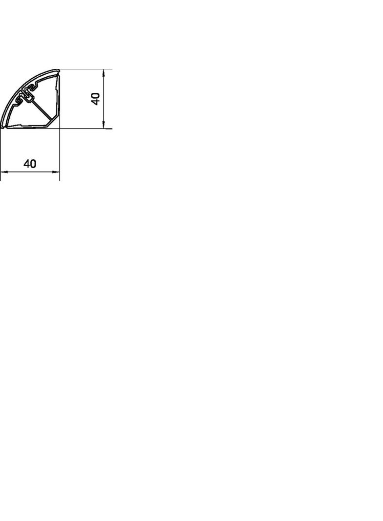 tehalit.EK Kanał narożnikowy 40040 L=2500mm biały EK4004009016 HAGER