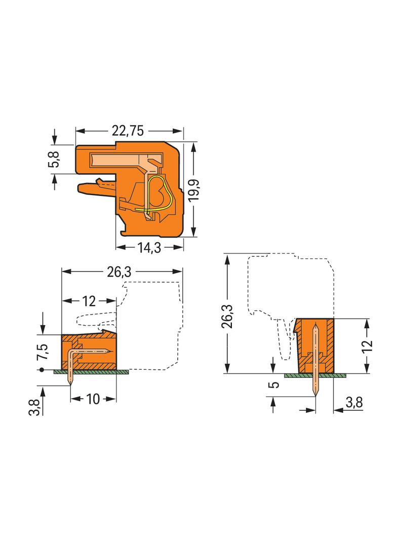 1-przewodowe gniazdo