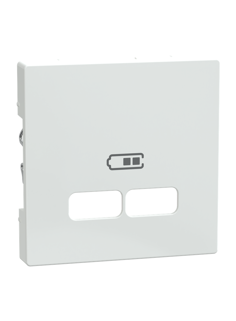 Merten, System M, płytka centralna gniazda ładowania USB, biały active