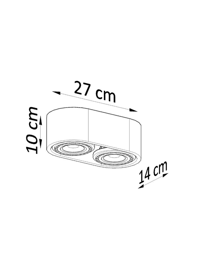 Sollux Plafon BASIC 2 naturalne drewno SL.0914