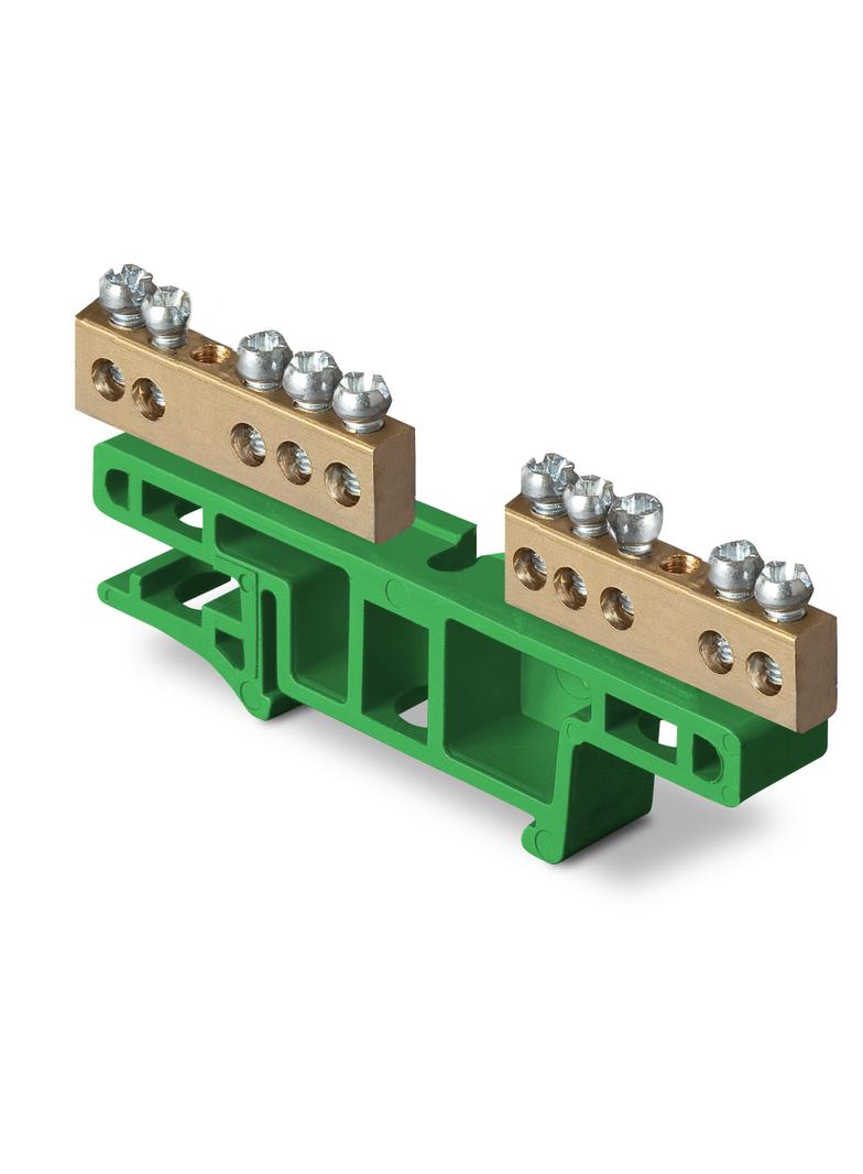 LISTWA ZACISKOWA 2x5-TOR DO MONTAŻU NA LISTWIE TH35
