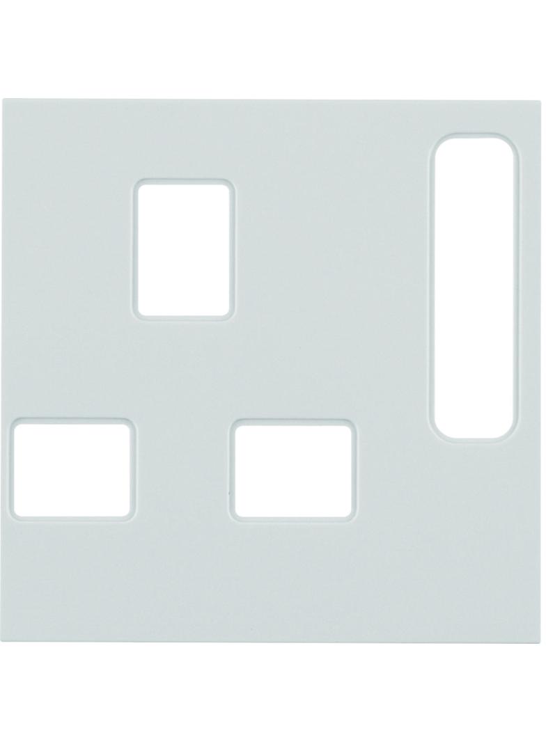 BERKER B.Kwadrat Płytka czołowa do gniazda z uziemieniem standard bryt. krem 3313078982 HAGER