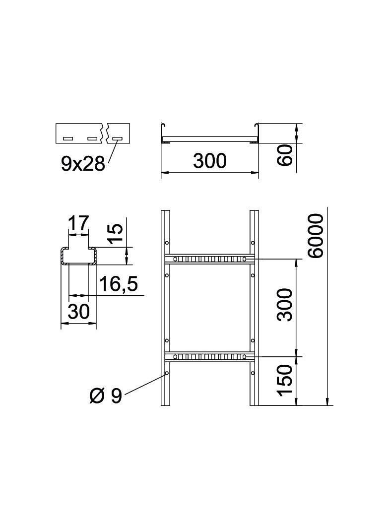 LCIS 630 6 A2, Drabina kablowa