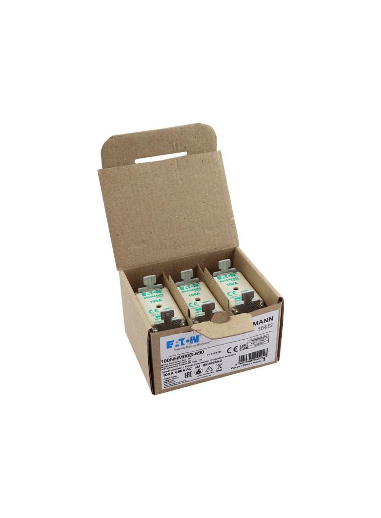 NH FUSE 100AMP 690V aM SIZE NH00 DUAL IND Wkładka NH00 100A 690V AM podwójny wskaźnik 100NHM00B-690
