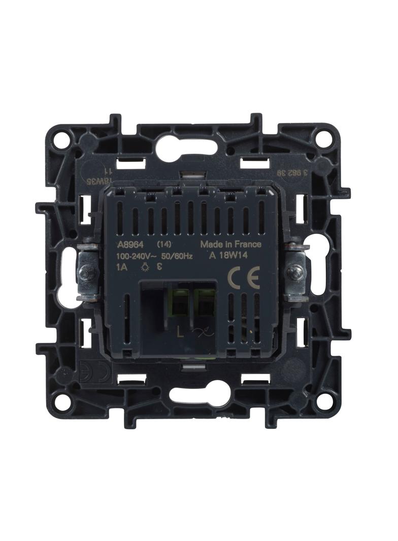 Niloe Step - łącznik automatyczny, 2 przewodowy, bez N- kolor aluminium, Legrand