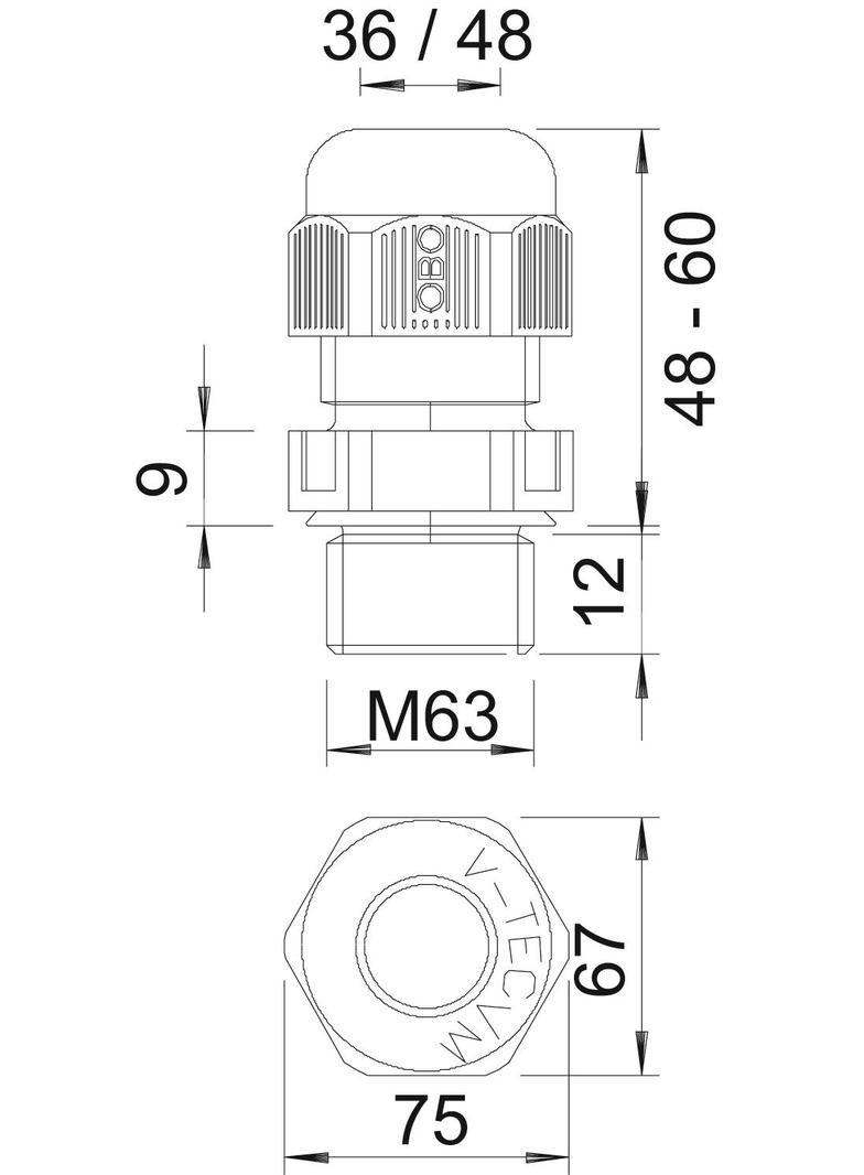 DŁAWIKI V-TEC M63X1,5 SREB.SZ.