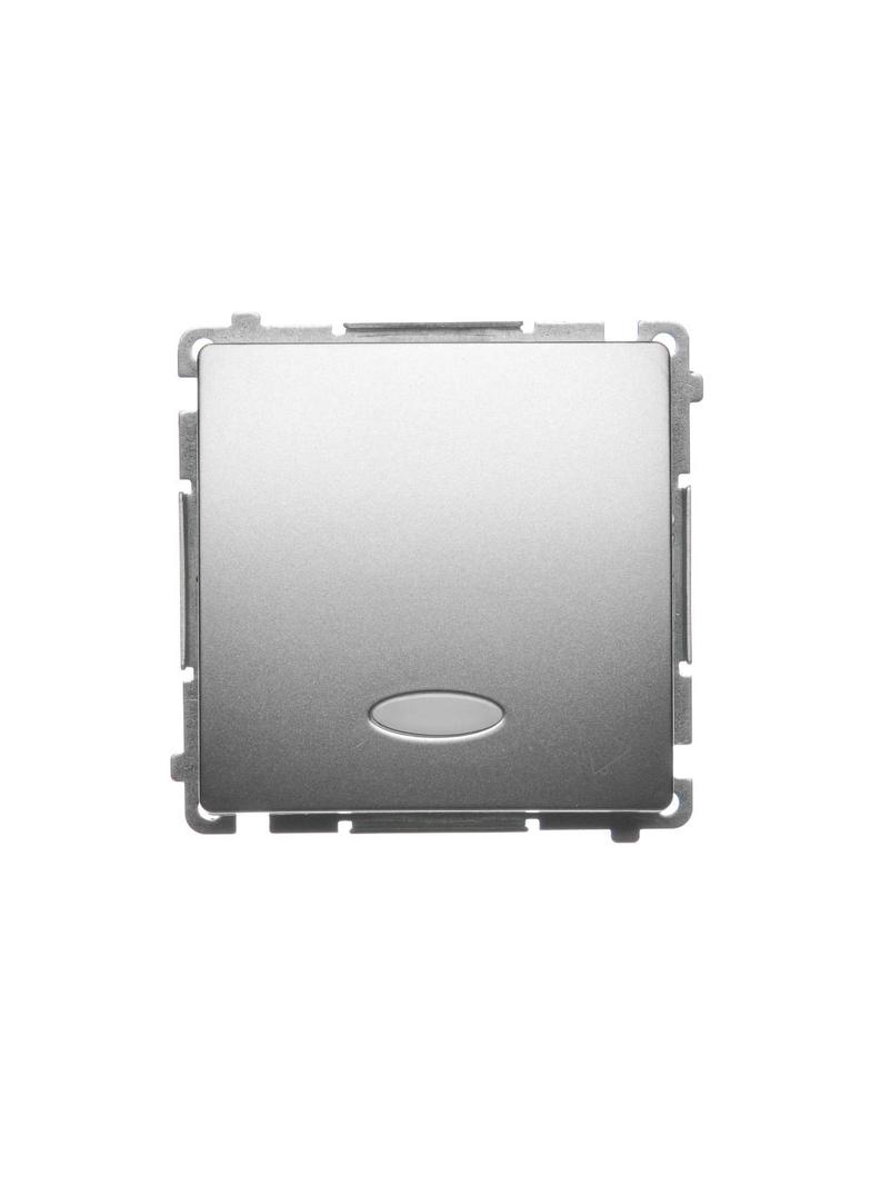 Simon Basic Przycisk dzwonek z podświetleniem LED 10A szybkozłączka satynowy