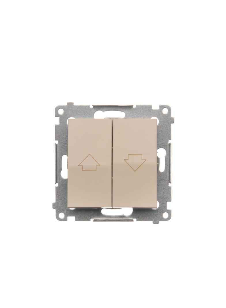 Simon 54 Przycisk roletowy 10A 250V szybkozłączka kremowy DZP1.01/41 KONTAKT