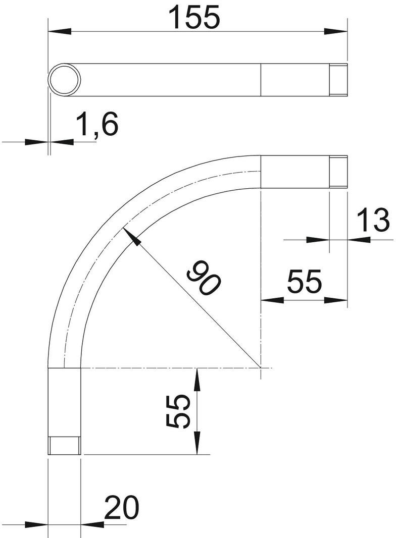 SBNM20 FT, Kolanko rurowe