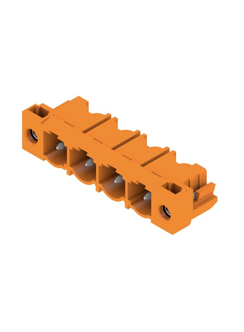 SL 7.62HP/04/90LF 3.2 SN OR BX Wtyki PCB (złącza płyty), 7.62 mm, Liczba biegunów: 4, kąt odejścia: 90° /42szt./ 1096050000 WEIDMÜLLER