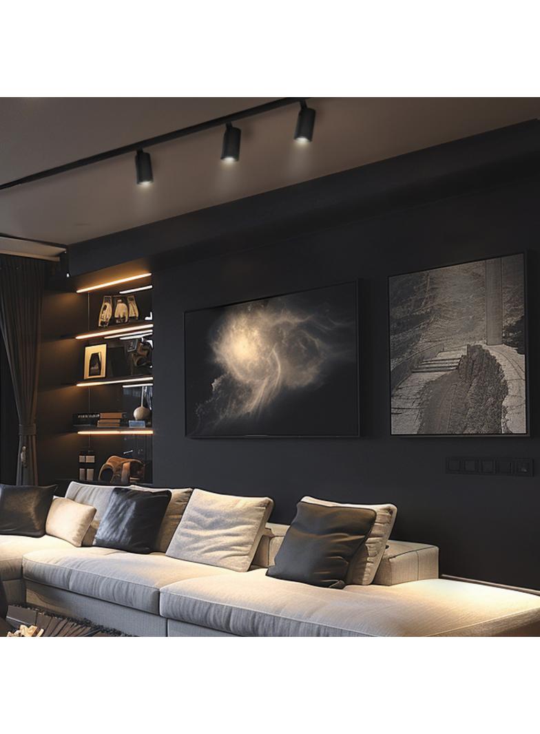 ANDROMEDA PRIME NA SZYNOPRZEWÓD 3F CCT 8W 230V 25st IP20 śr. 54x109x160mm CZARNY SPECTRUM