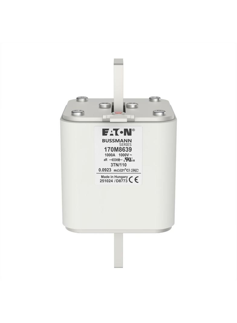 1000A 1000V 3TN/110 aR INDICATOR FUSE Wkładka szybka 1000A AC 1000V DIN 3 74x90x139 mm aR 170M8639 E