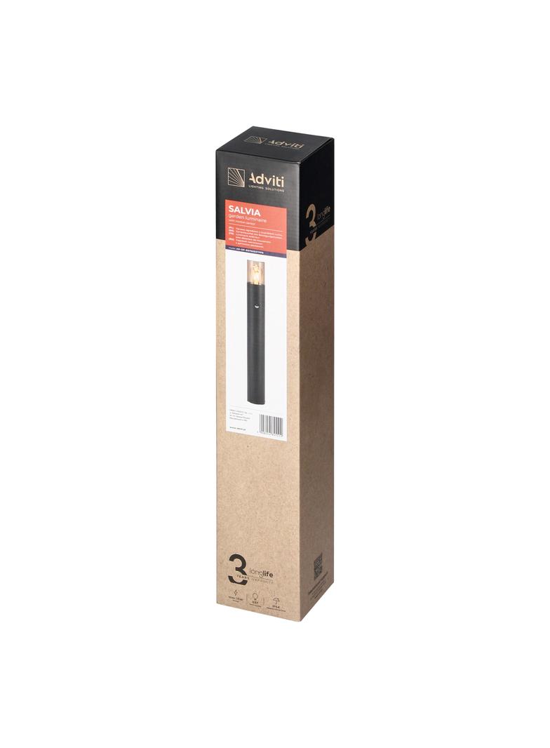 SALVIA oprawa ogrodowa słupek z czujnikiem PIR E27 max. 15W IP54 50cm szary Orno AD-OP-6575GE27PPR ORNO